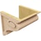 Ekena Millwork 10"W x 10"D x 10"H Wide Scroll Rough Cedar Woodgrain TimberThane Corbel, Primed Tan CORUR10X10X10SCRRCPR - alternate 4